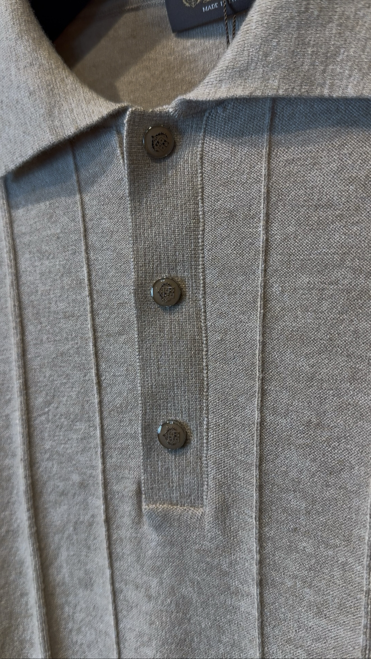 Loro Piana Özel Kumaş Polo Yaka Triko Tshirt