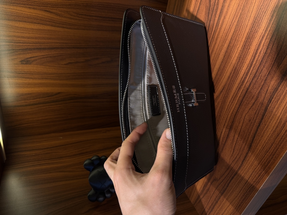 Hermes Siyah Clutch Bag ( Şifreli Kilit )