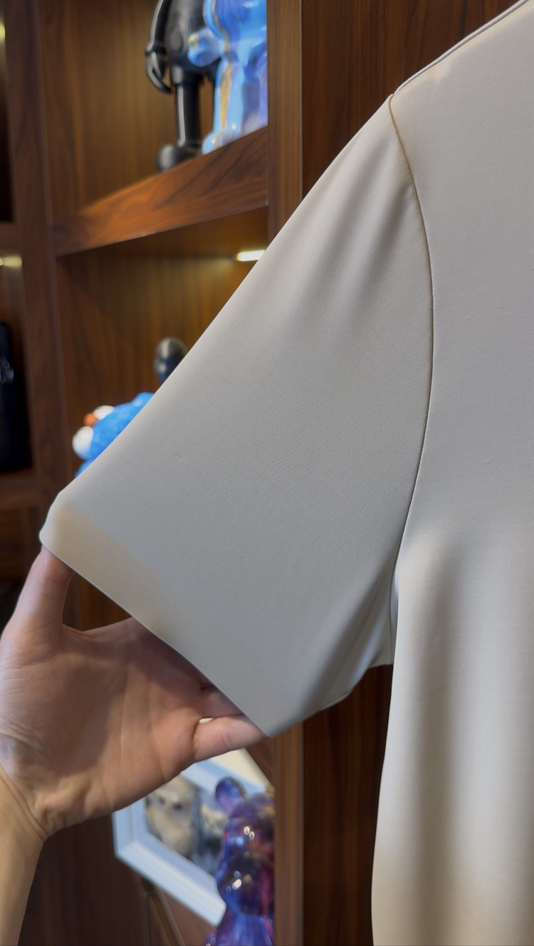 Zegna Özel Kumaş Polo Yaka Vizon Tshirt