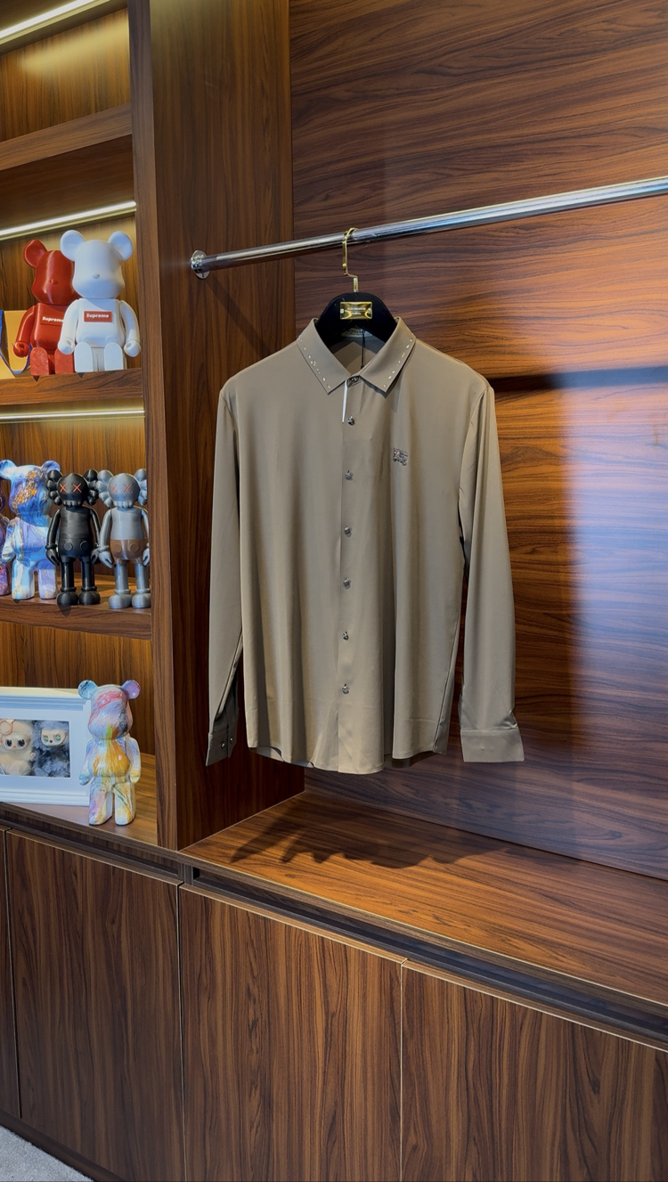 Burberry Özel Kumaş Kahve Gömlek