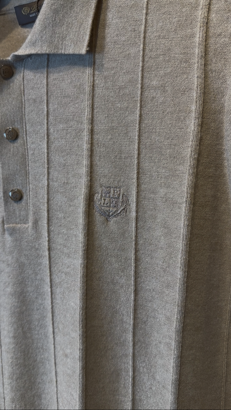 Loro Piana Özel Kumaş Polo Yaka Triko Tshirt