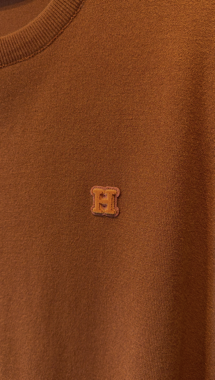 Hermes Özel Kumaş Kremit Rengi Tshirt V155