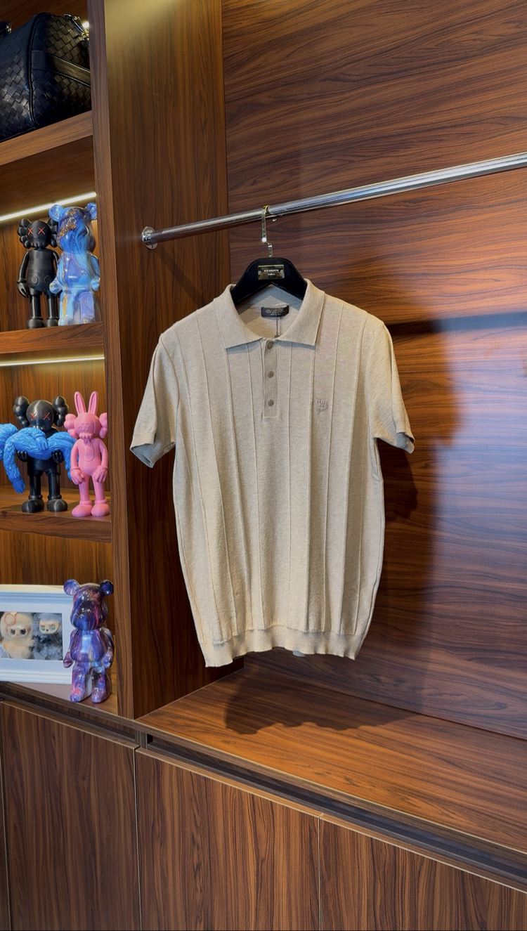 Loro Piana Özel Kumaş Polo Yaka Triko Tshirt