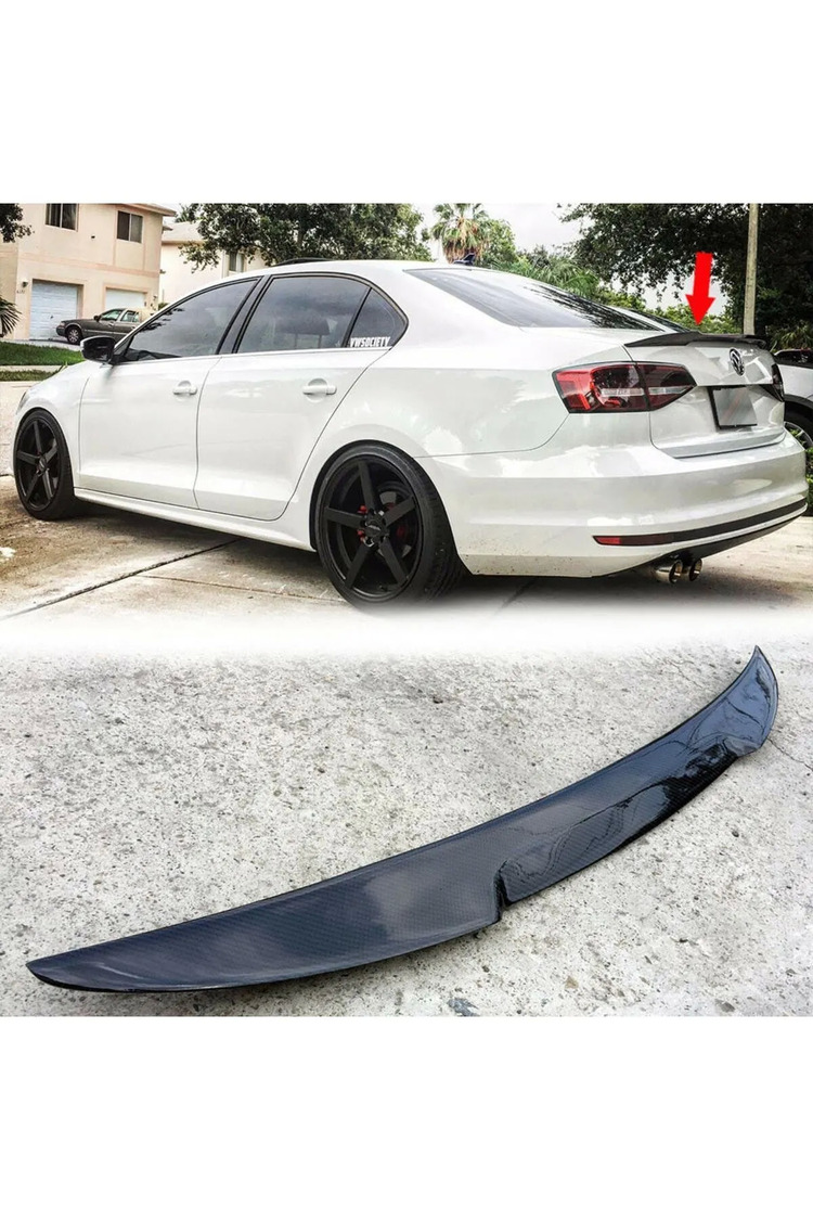 Volswagen Jetta 2011 2017 Parlak Siyah M4 Spoiler