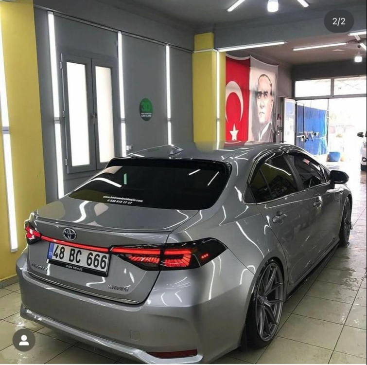 COROLLA 2019-2025 İNCE SPOİLER BAGAJ ÜSTÜ