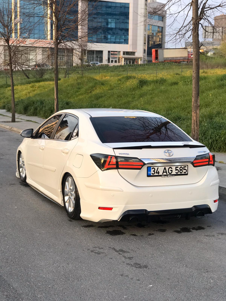 Corolla 2013 2018 Body Kit 3 lü Set Kar Beyaz