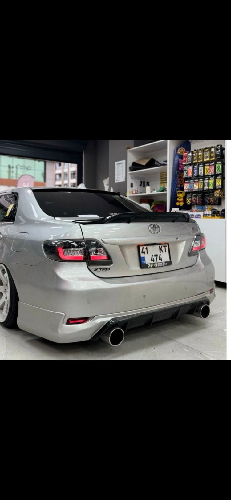 Corolla 2010-2012 Makyajlı Model Arka Tampon Eki