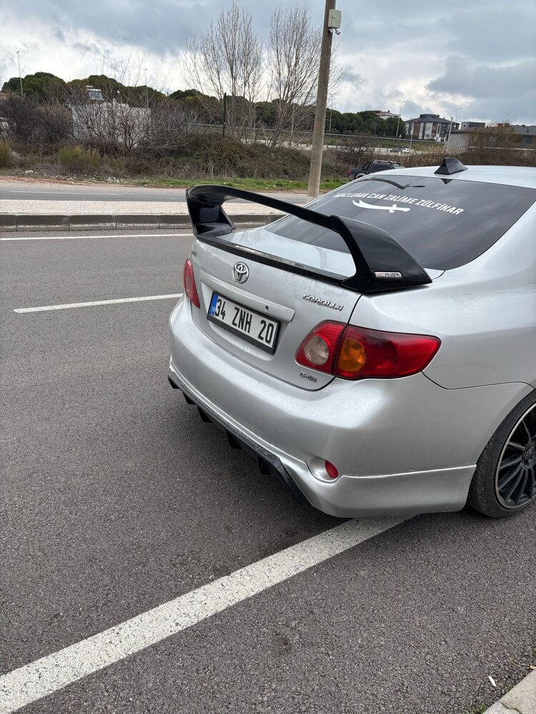 Corolla 2008-2010 Makyajsız Model Arka Tampon Eki