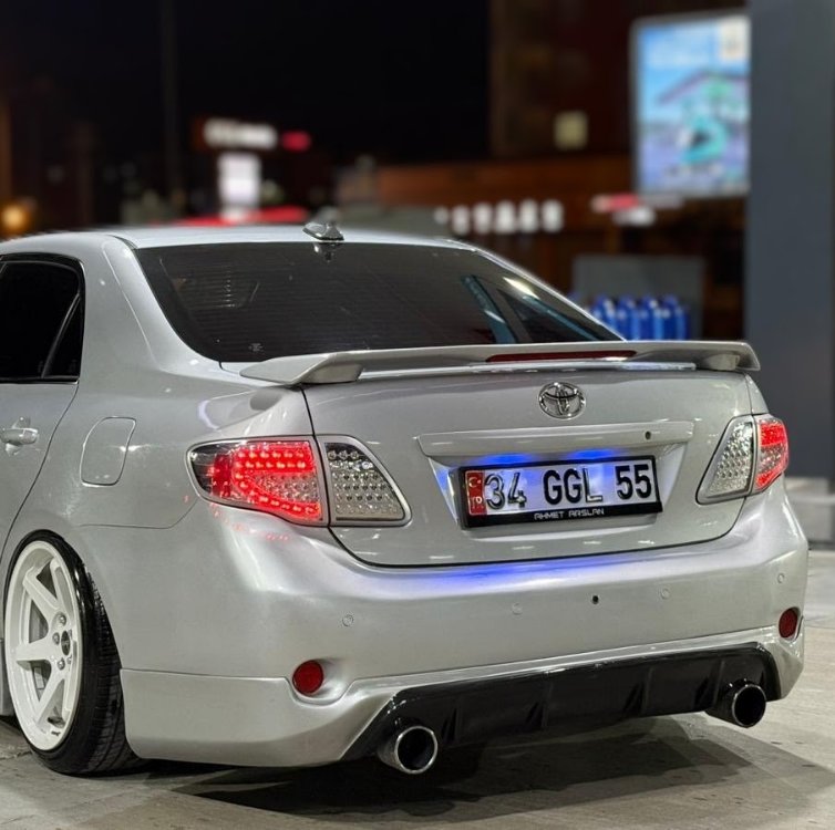 Corolla 2008-2010 Makyajsız Model Arka Tampon Eki