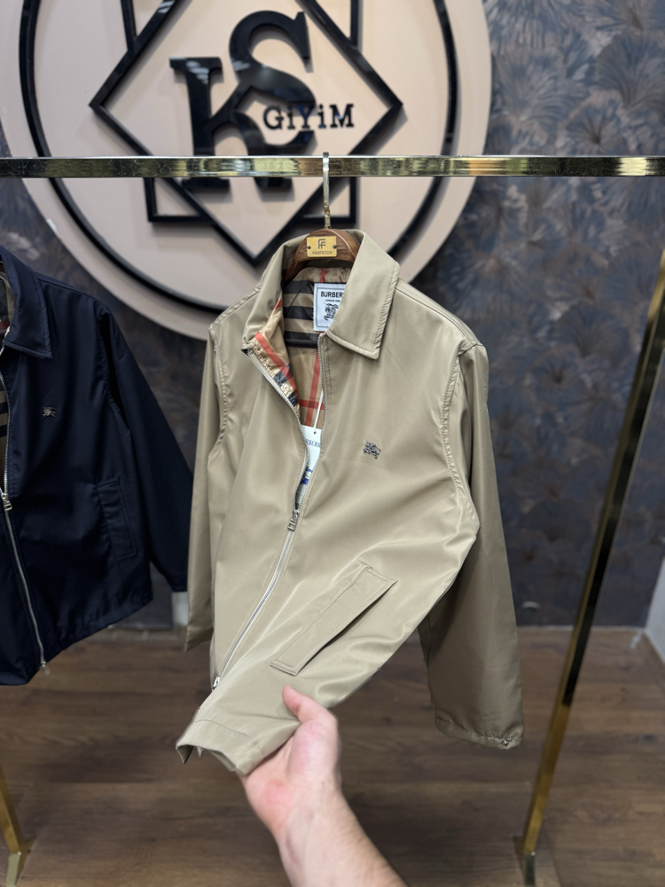 PREMIUM BURBERRY ASTAR DETAYLI MEVSİMLİK MONT(BEJ)