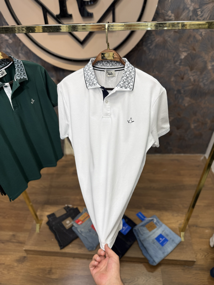 PREMIUM BYM POLO YAKA T-SHIRT (BEYAZ)