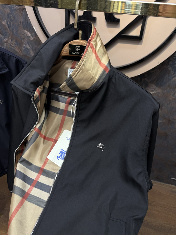 PREMIUM BURBERRY ASTAR DETAYLI MEVSİMLİK MONT(SİYAH)