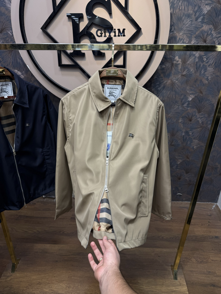 PREMIUM BURBERRY ASTAR DETAYLI MEVSİMLİK MONT(BEJ)