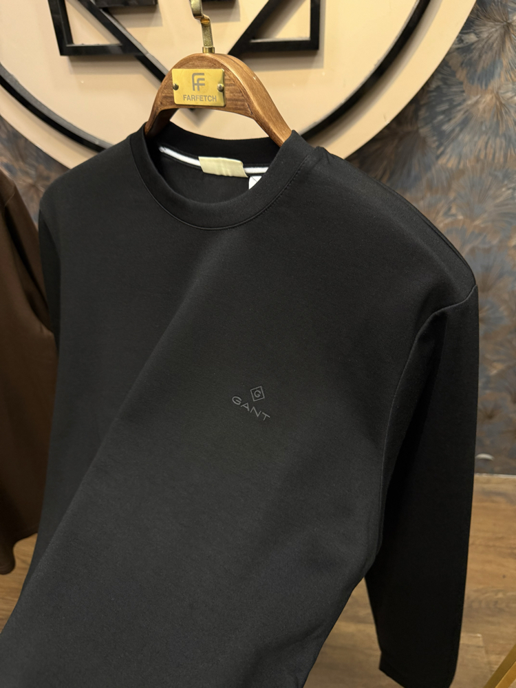 PREMIUM GANT KIRIŞMAZ KUMAŞ SWEAT(SİYAH)