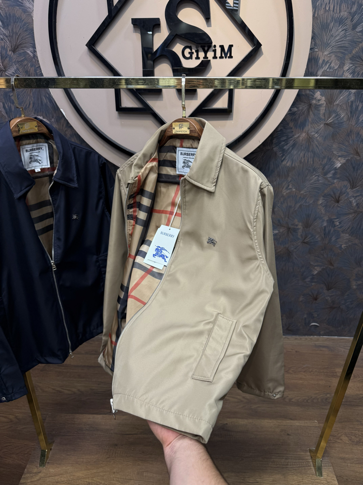 PREMIUM BURBERRY ASTAR DETAYLI MEVSİMLİK MONT(BEJ)