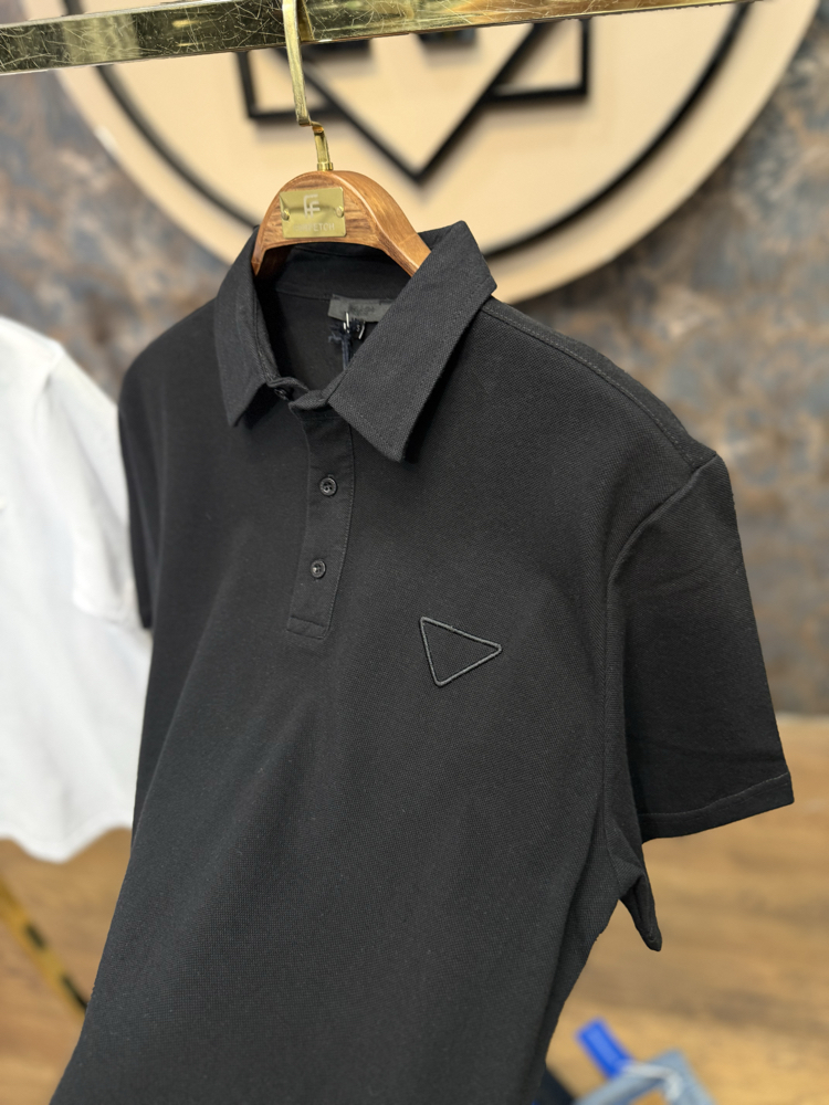 PREMIUM PRADA POLO YAKA T-SHIRT(SİYAH)