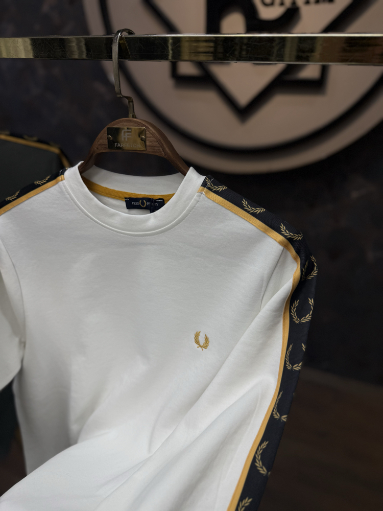 PREMIUM FRED PERRY SWEAT(BEYAZ)
