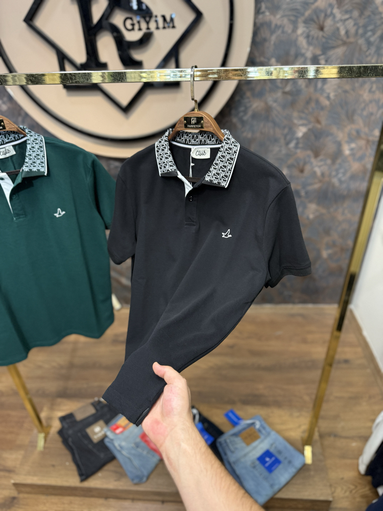 PREMIUM BYM POLO YAKA T-SHIRT (SİYAH)