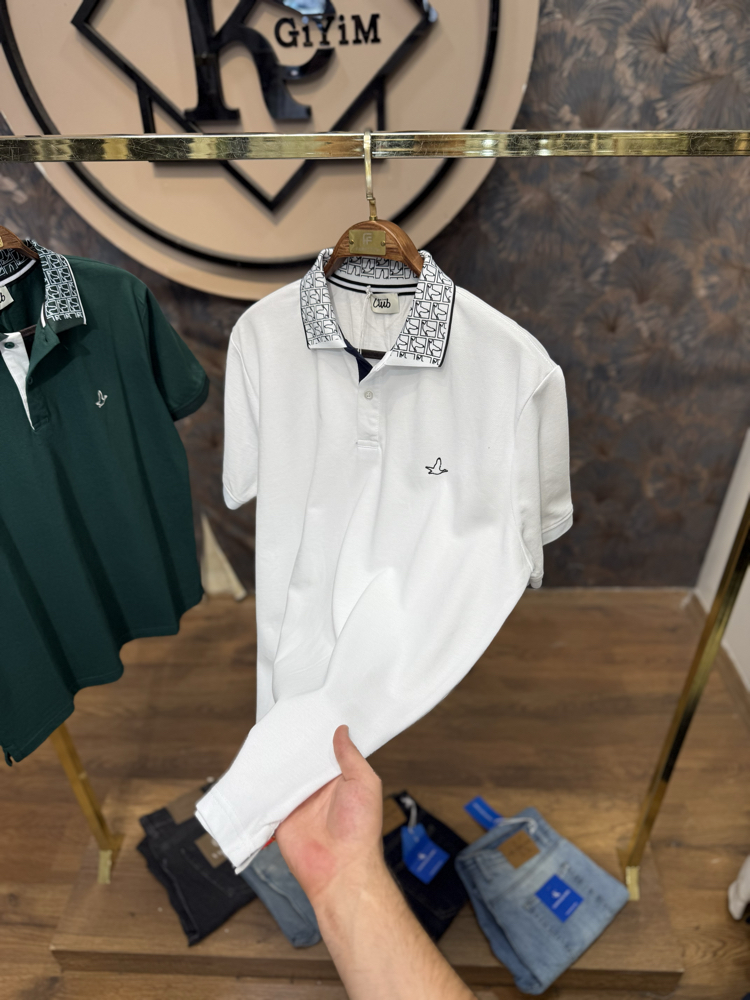 PREMIUM BYM POLO YAKA T-SHIRT (BEYAZ)