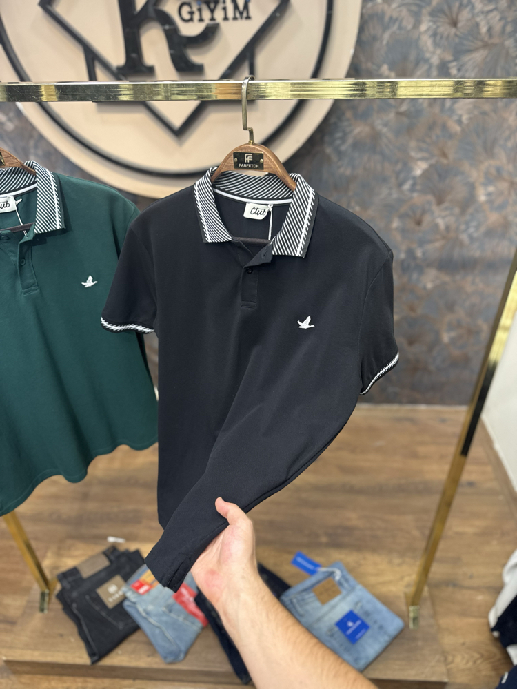 PREMIUM BYM POLO YAKA T-SHIRT (SİYAH)