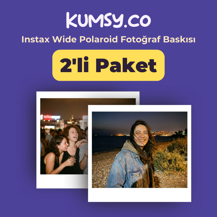 Instax Wide Polaroid Fotoğraf Baskısı (2 adet)