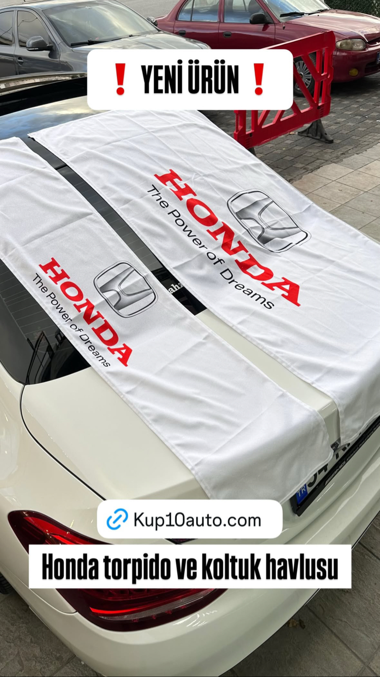 Honda kırmızı 4 parça halı paspas