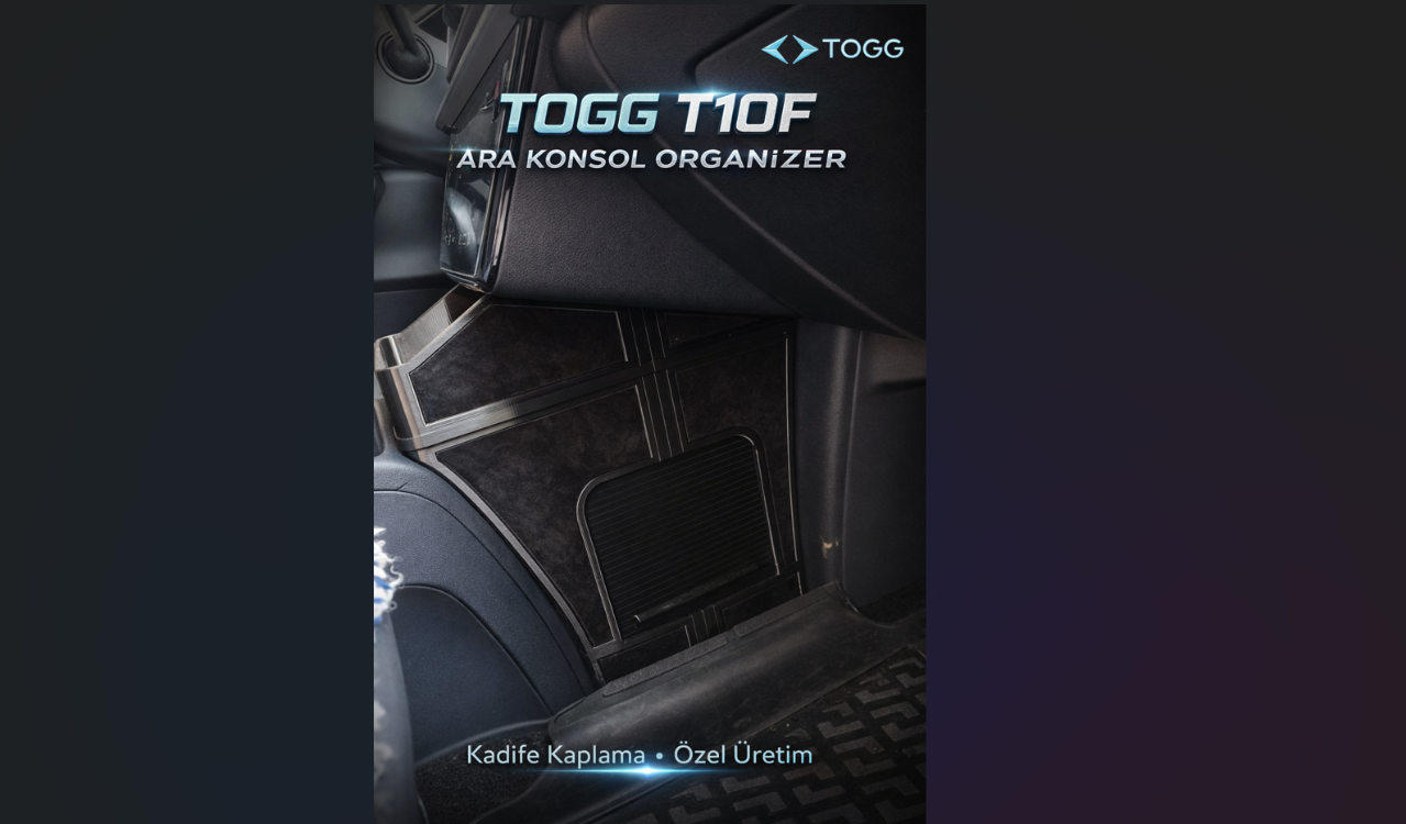 TOGG T10F SEDAN TAM BOY AKILLI SÜRGÜLÜ ORGANİZER