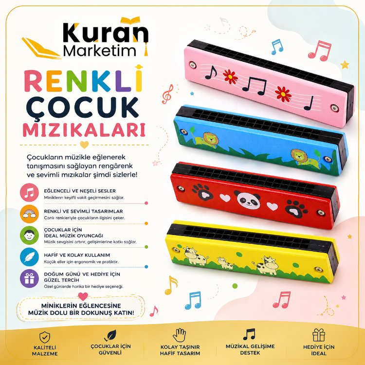 Renkli Çocuk Mızıkaları
