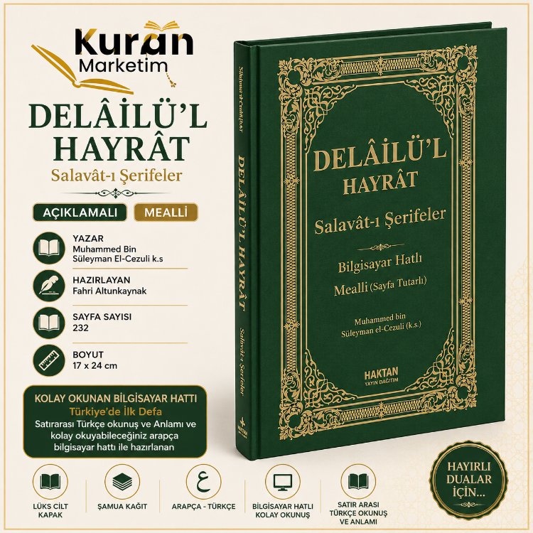 Delâilü'l Hayrât Salavât-ı Şerifeler Arapça