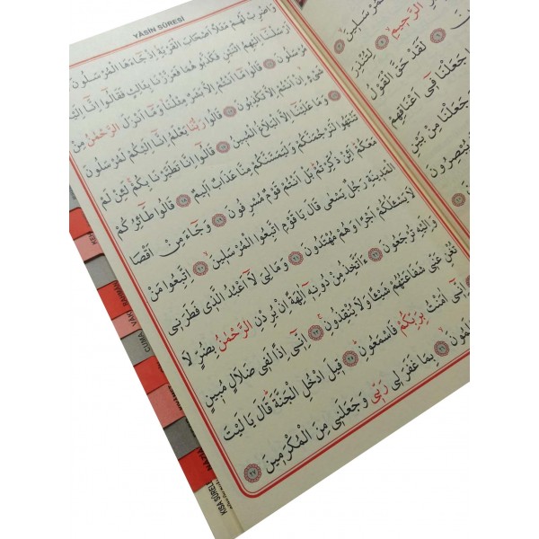 Orta Boy 41 Yasin-i Şerif 192 Sayfa Geniş Kapsamlı (Turkuaz)