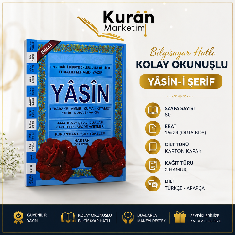 Ortaboy 41 Yasin-i Şerif Ekonomik (Mavi)