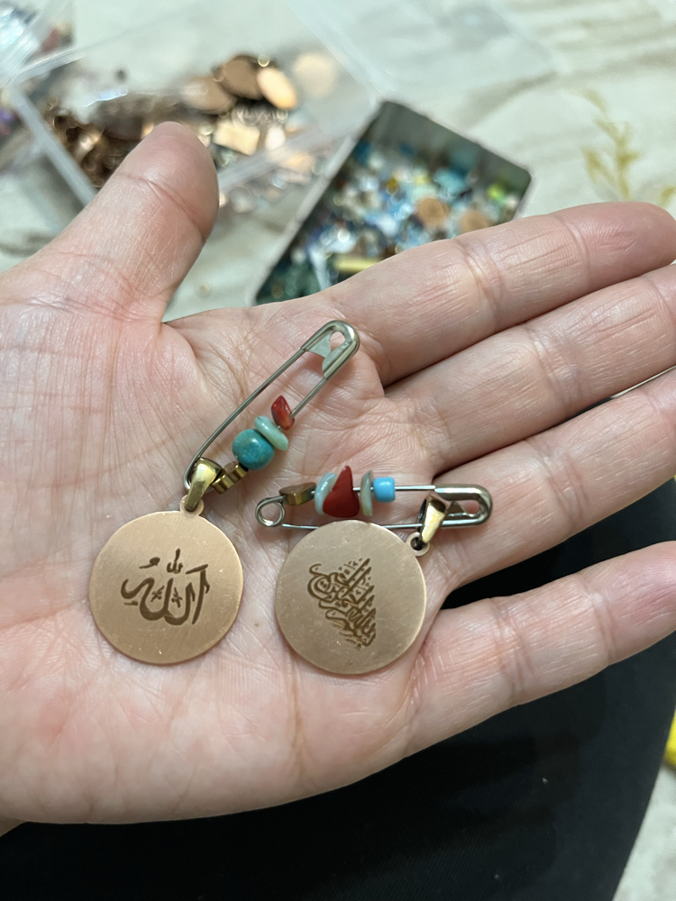 Hat sanatıyla besmele bebek çocuk nazarlık