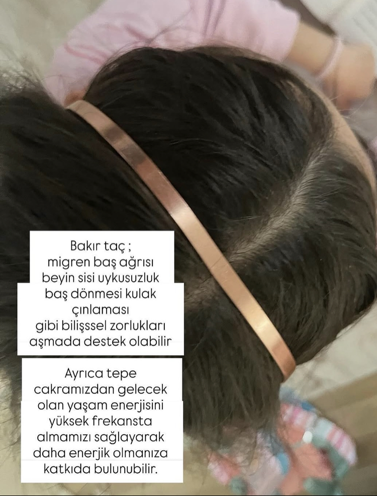 Bakır taç toka