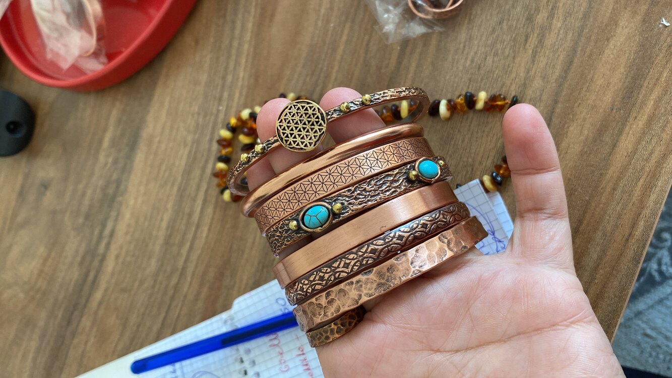 Yedili 7 bakır set