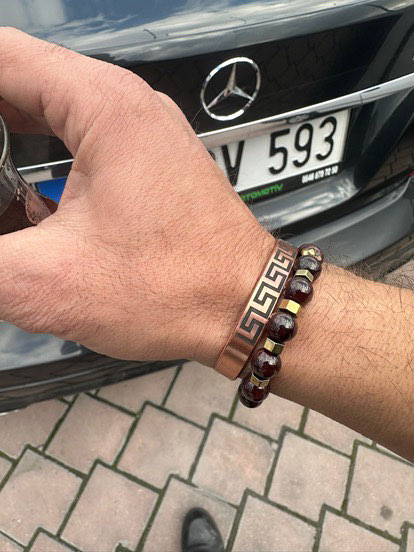 Erkek su yolu bakır ikili set