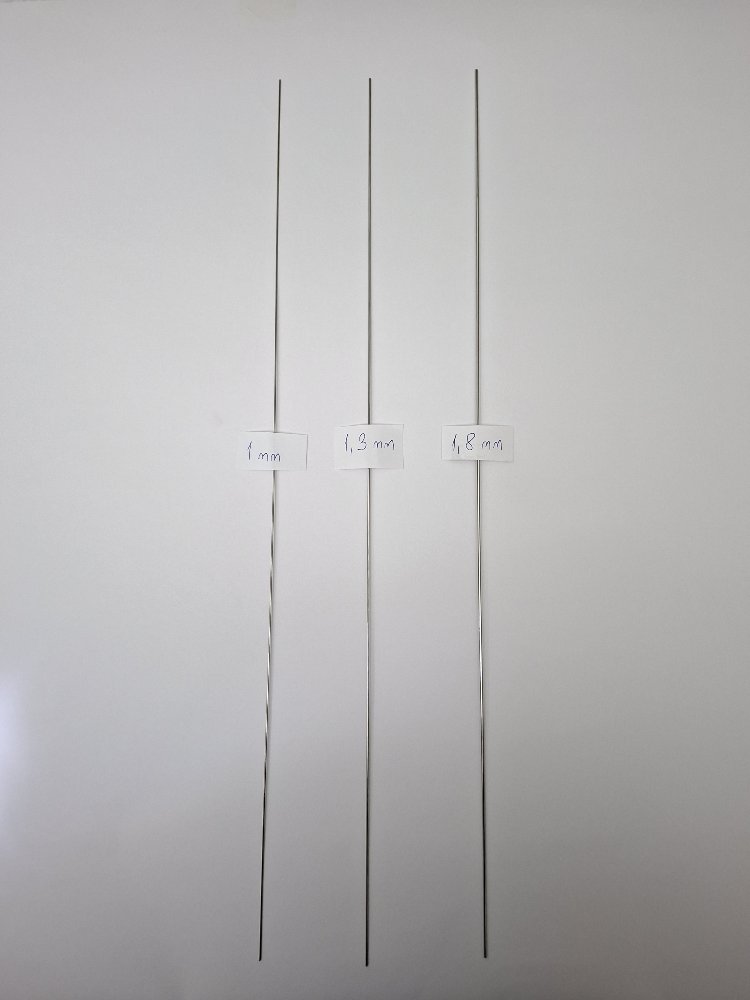 50 cm 1 mm PASLANMAZ ÇELİK TEL ÇUBUK