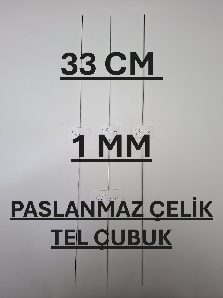 33 cm 1 mm ÇELİK TEL ÇUBUK