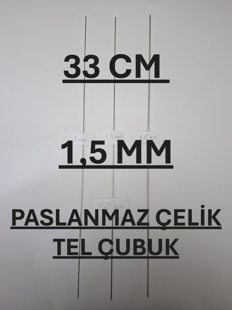 33 cm 1,5 mm ÇELİK TEL ÇUBUK