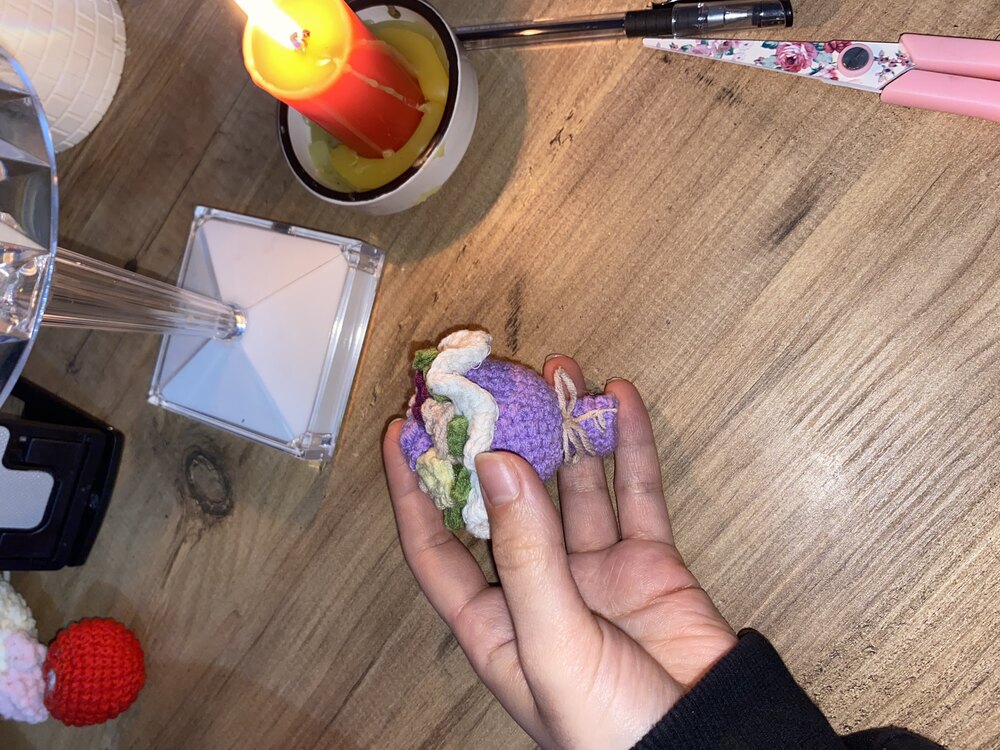 Renkli çiçekli minik buket