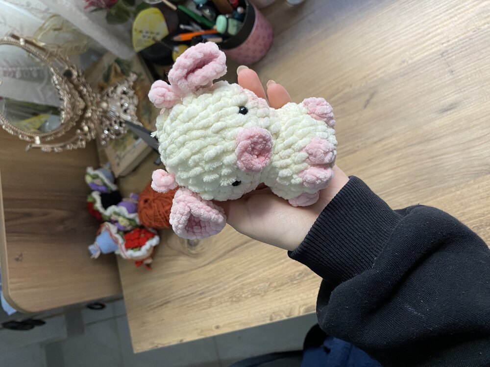 Şirin pofuduk peluş inek