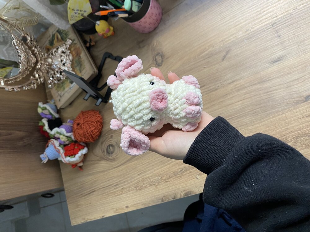 Şirin pofuduk peluş inek