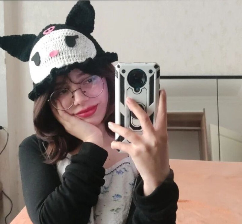 Özel tasarım kuromi bucket şapka