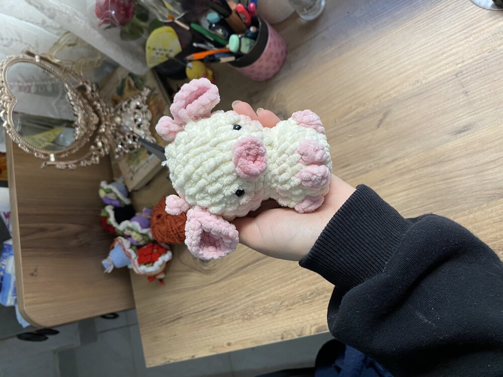 Şirin pofuduk peluş inek
