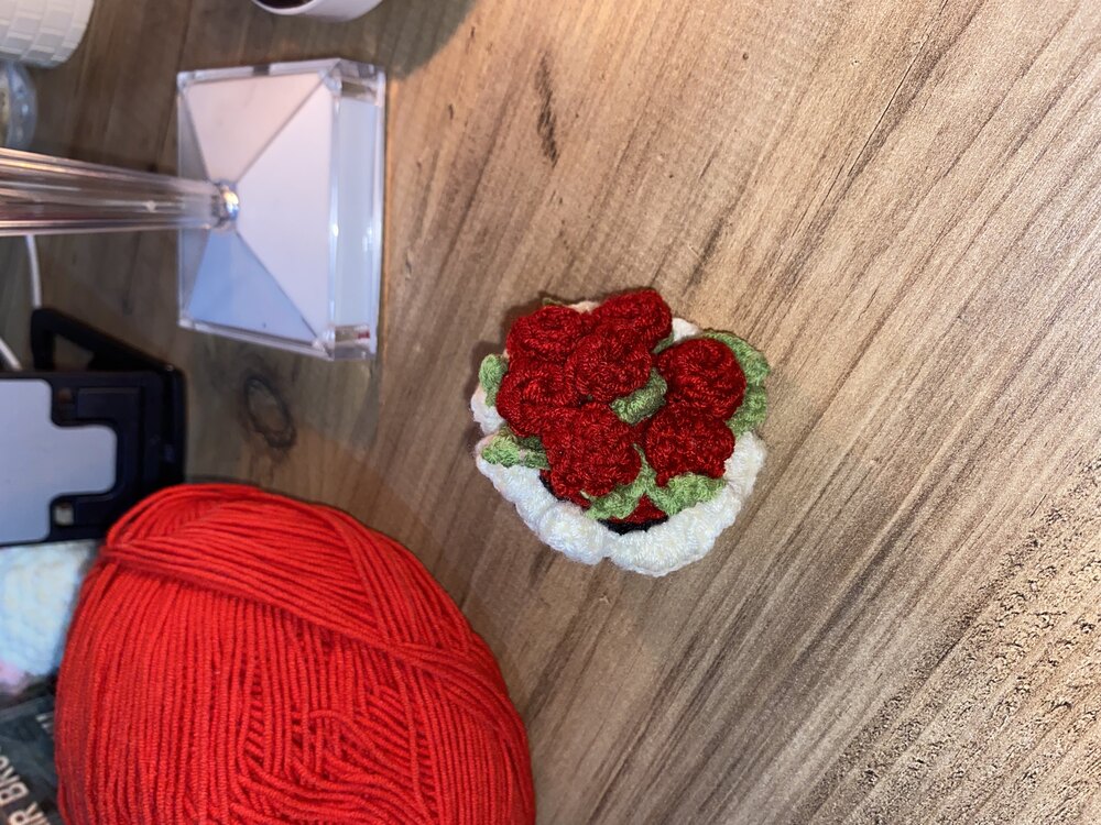 Kırmızı çiçekli buket