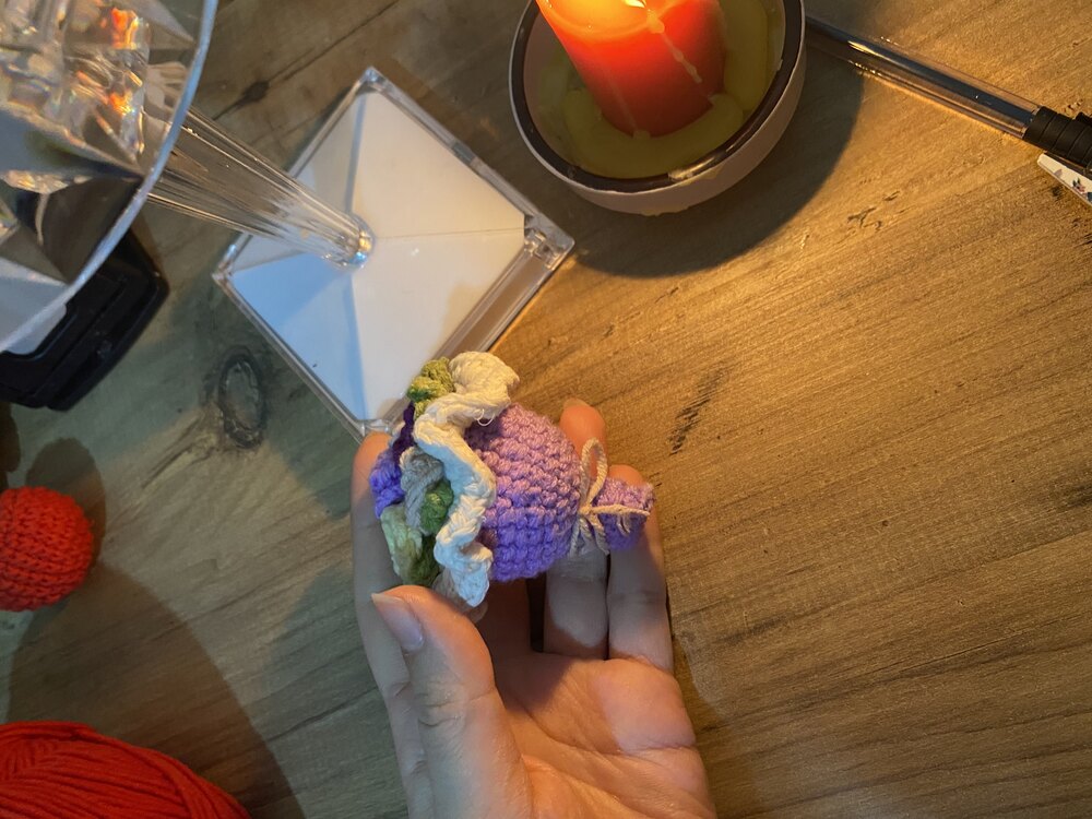 Renkli çiçekli minik buket