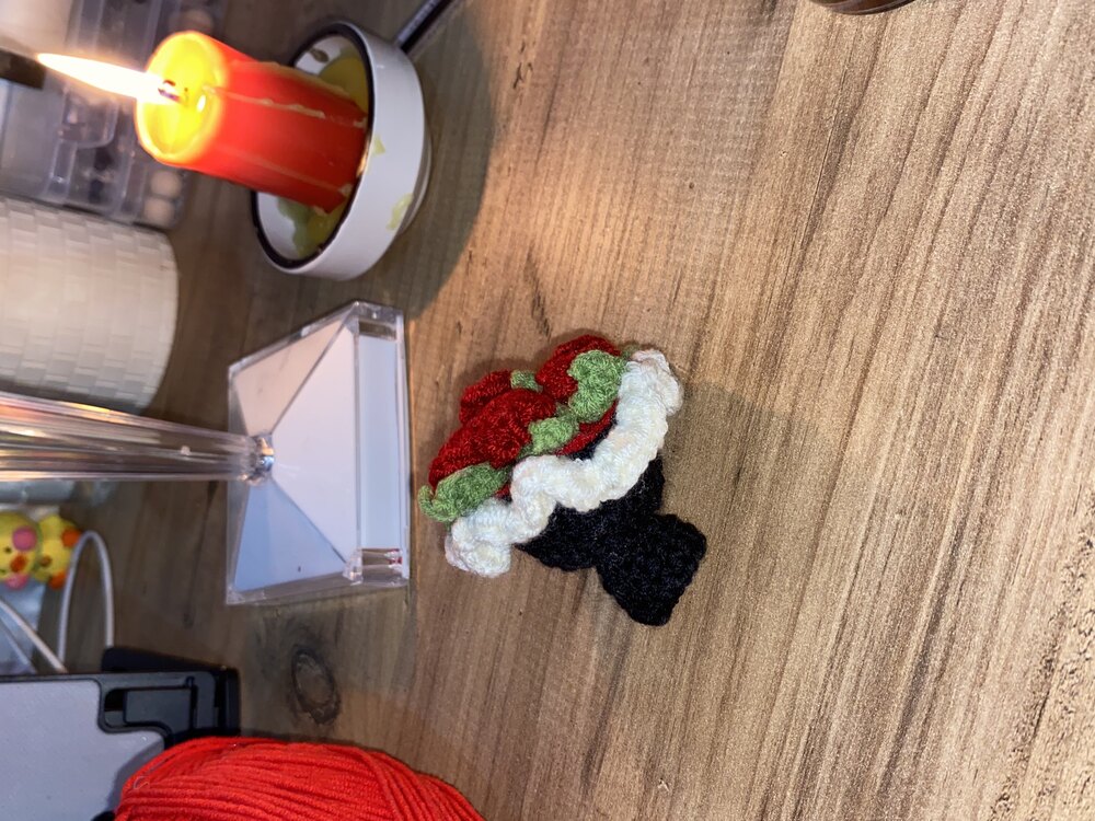 Kırmızı çiçekli buket