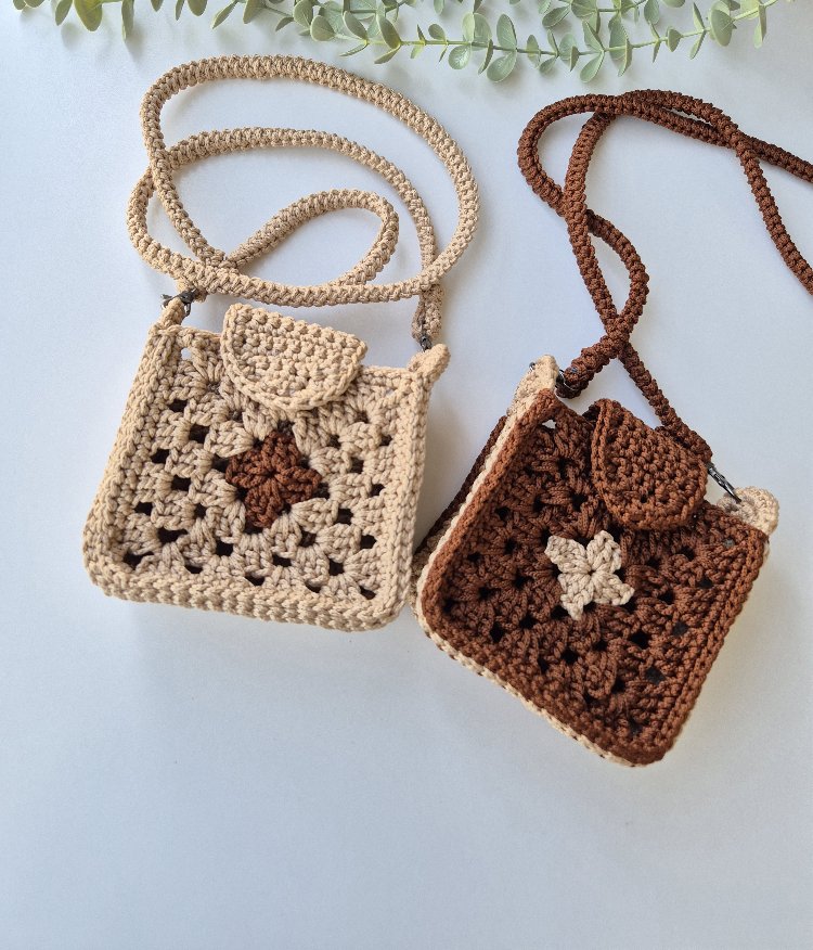 mini örgü çanta