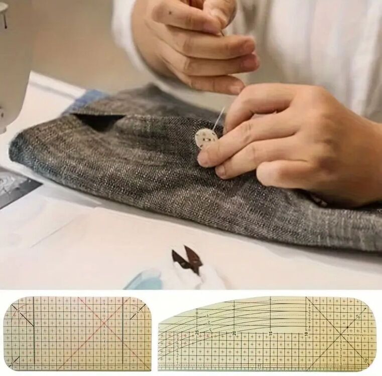 ısıya dayanıklı katlama ve çizim cetveli
