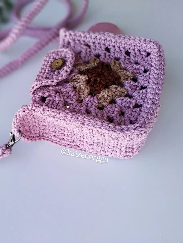mini örgü çanta 