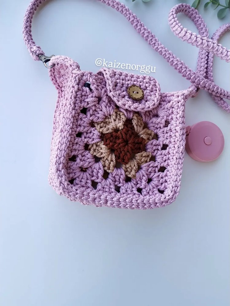 mini örgü çanta 